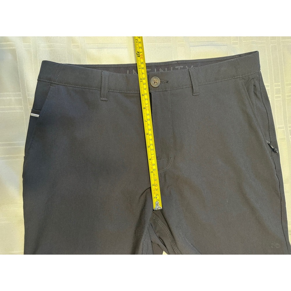 Infinity Shorts Mens 32 Gray Linearflex Performance Golf Active Stretch - Picture 5 of 8